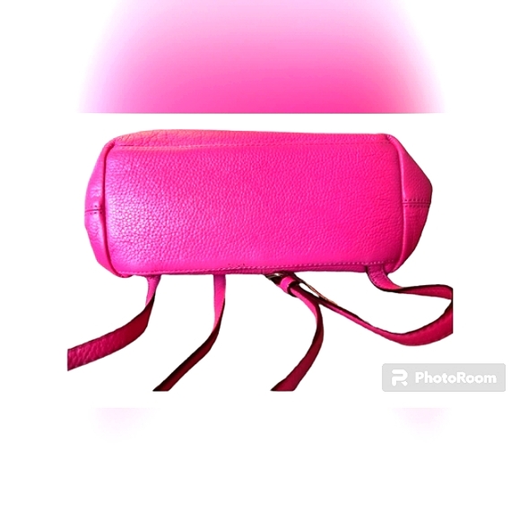 🎀BUNDLE HOLD 🎀KATE SPADE ♠️ HOT PINK  PEBBLED LEATHER BACKPACK EUC - Picture 6 of 9